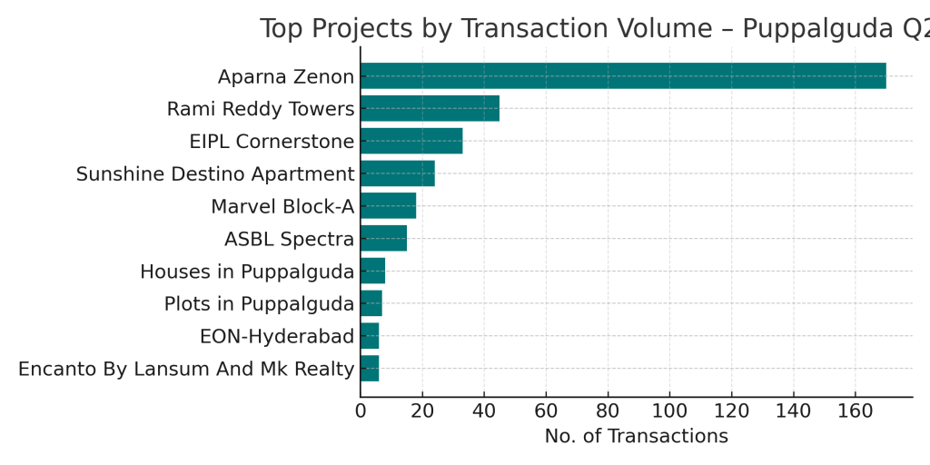 Top Projects by Transaction Volume Puppalguda
