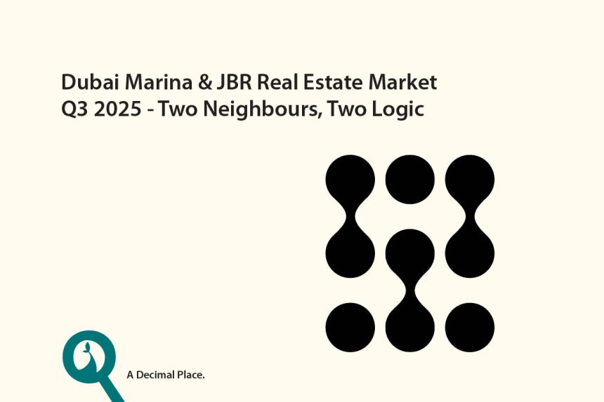 Dubai Marina & JBR Real Estate Market Q3 2025 – Two Neighbours, Two Logics