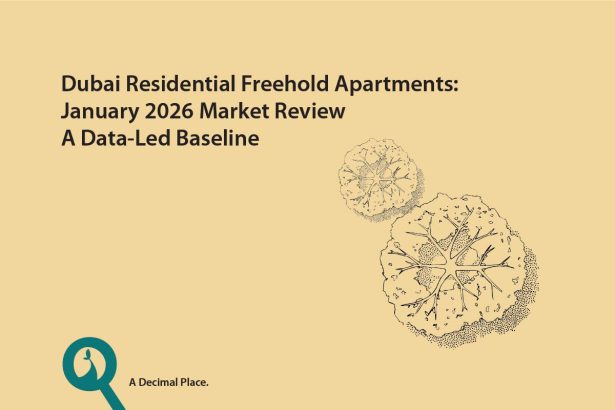 Dubai residential market January 2026